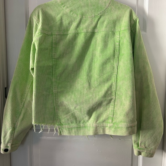 Lime Green Corduroy Jacket - Picture 4 of 4